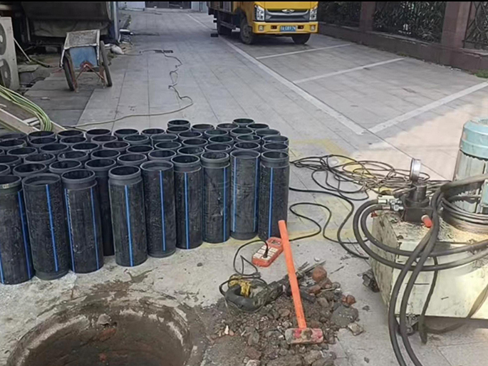 佳木斯PE置换管厂家 DN315置换管 非开挖管短管置换